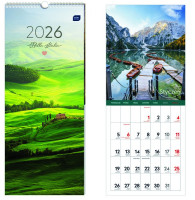 Kalendarz paskowy 17x41cm Widoki Interdruk